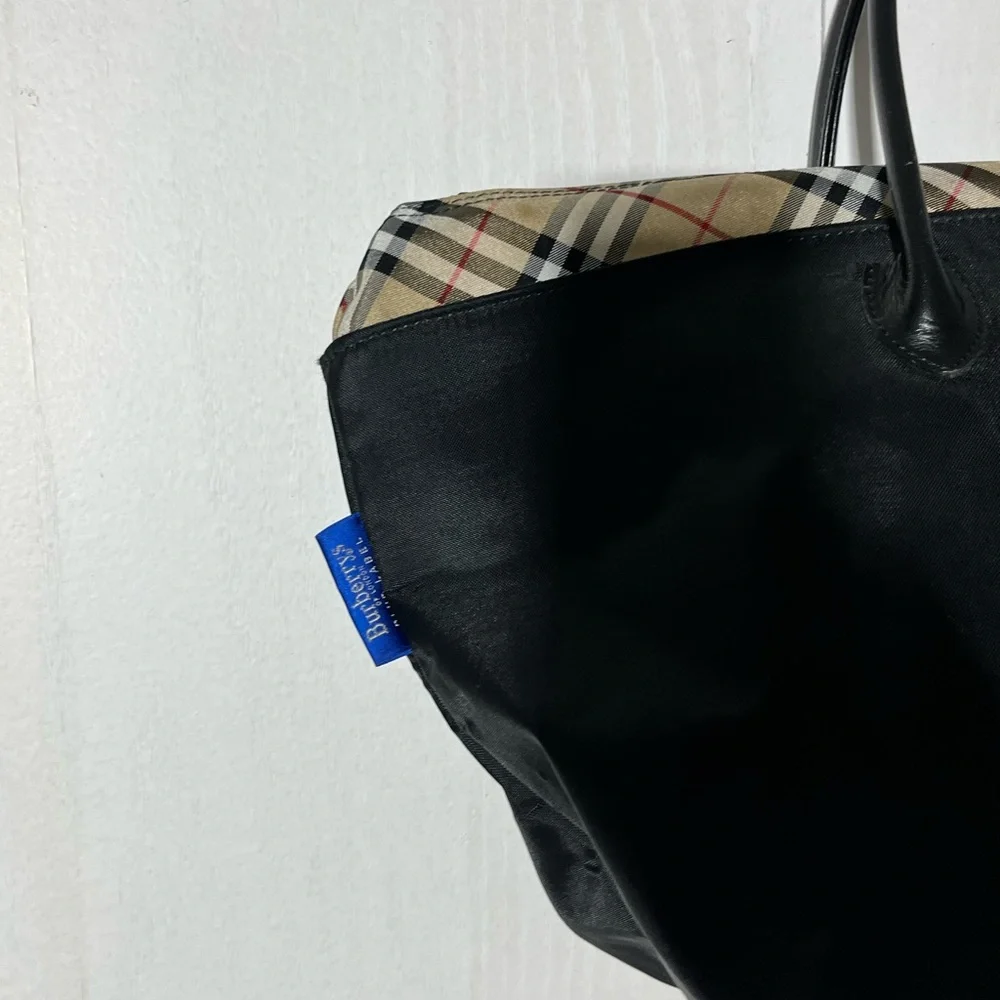 Burberry Black Nova Check Tote Bag - Picture 3 of 10